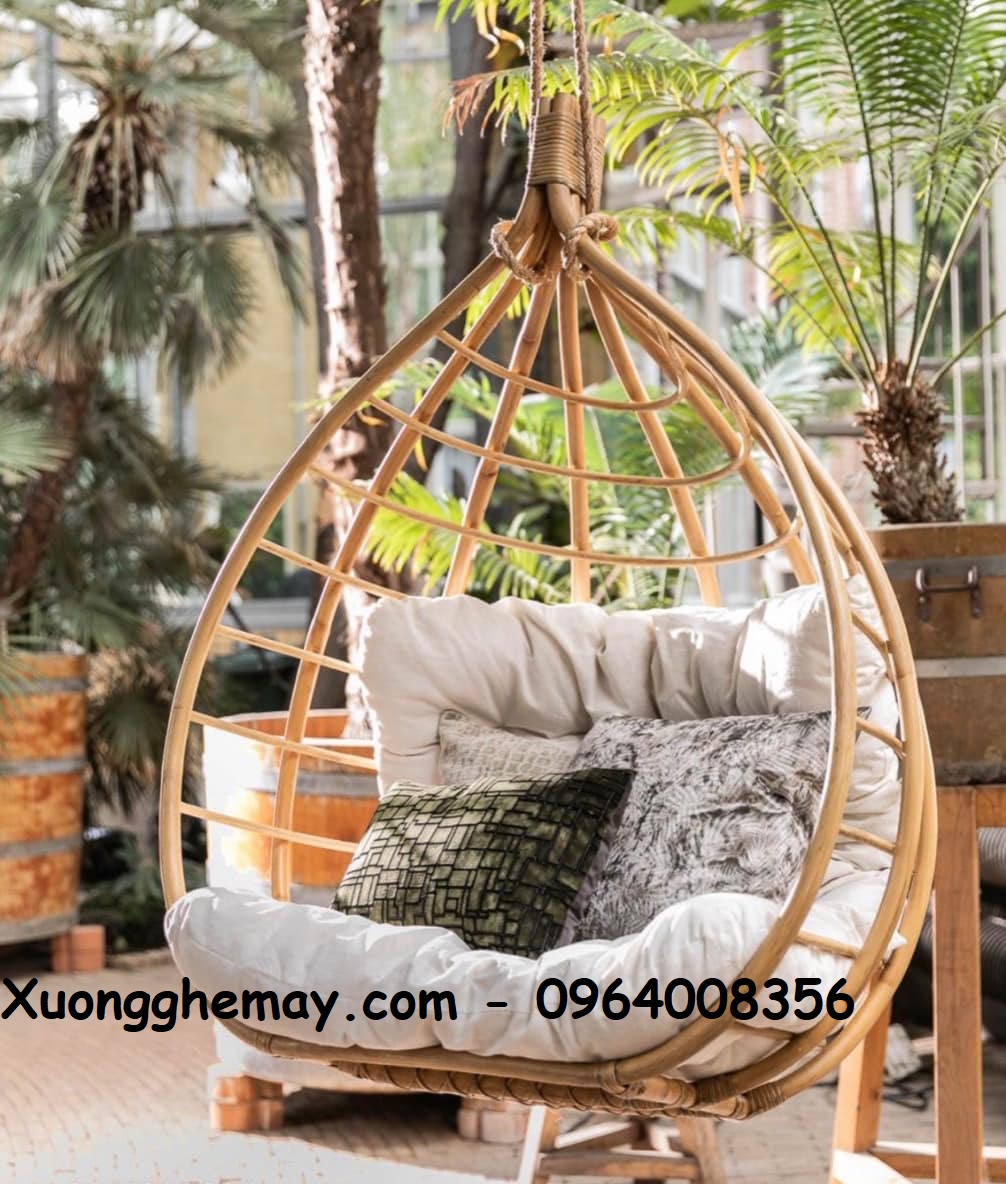 
								Ghế xích đu mây treo trần TG014