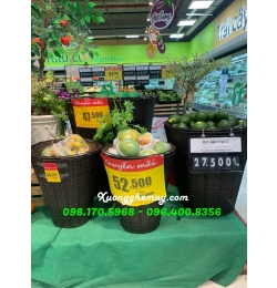 Giỏ trưng bày trái cây siêu thị nhiều kích thước KN09