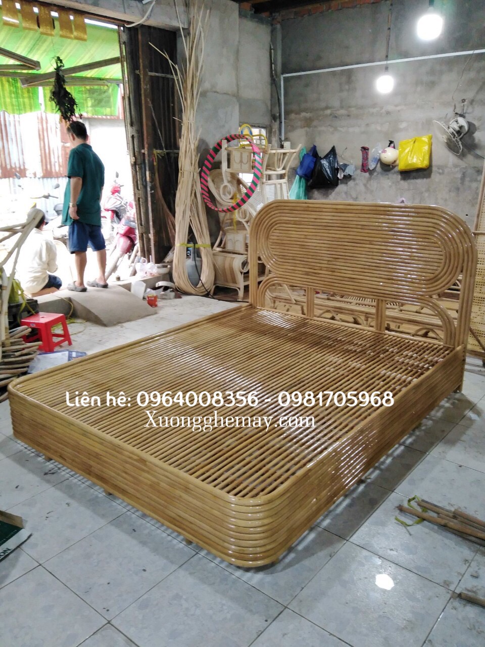 
								Giường mây tự nhiên