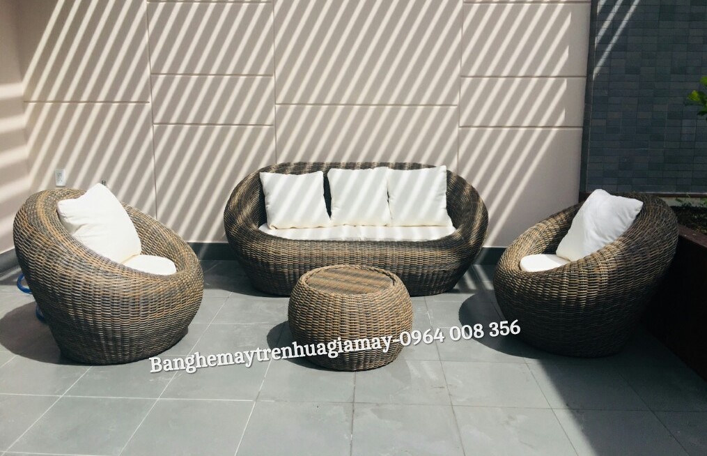 
								sofa trứng nhựa giả mây SN01