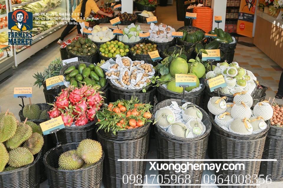 
								Sọt nhựa giả mây farmer market KN01